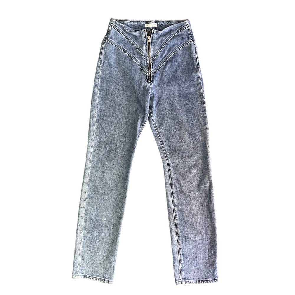 Good American Jeans Womens 10/30 Blue Denim Corset Denim Kardashian Designer